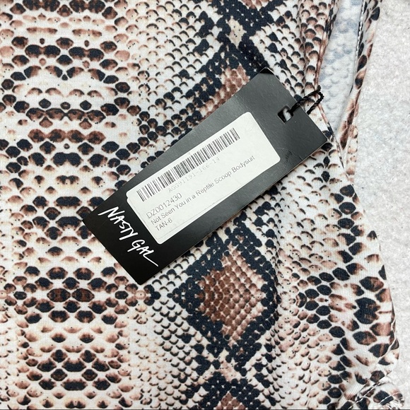 Nwt Nasty Gal Snakeskin Body suit - Picture 2 of 3